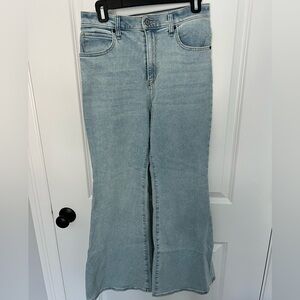 Abercrombie & Fitch Light Wash Ultra High Rise Flare Jeans